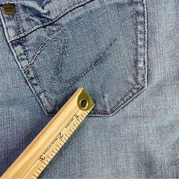 Silver Jeans Lael Women's 29X30.5 Blue Bootcut Low Rise Light Demin Stretch - Picture 11 of 16